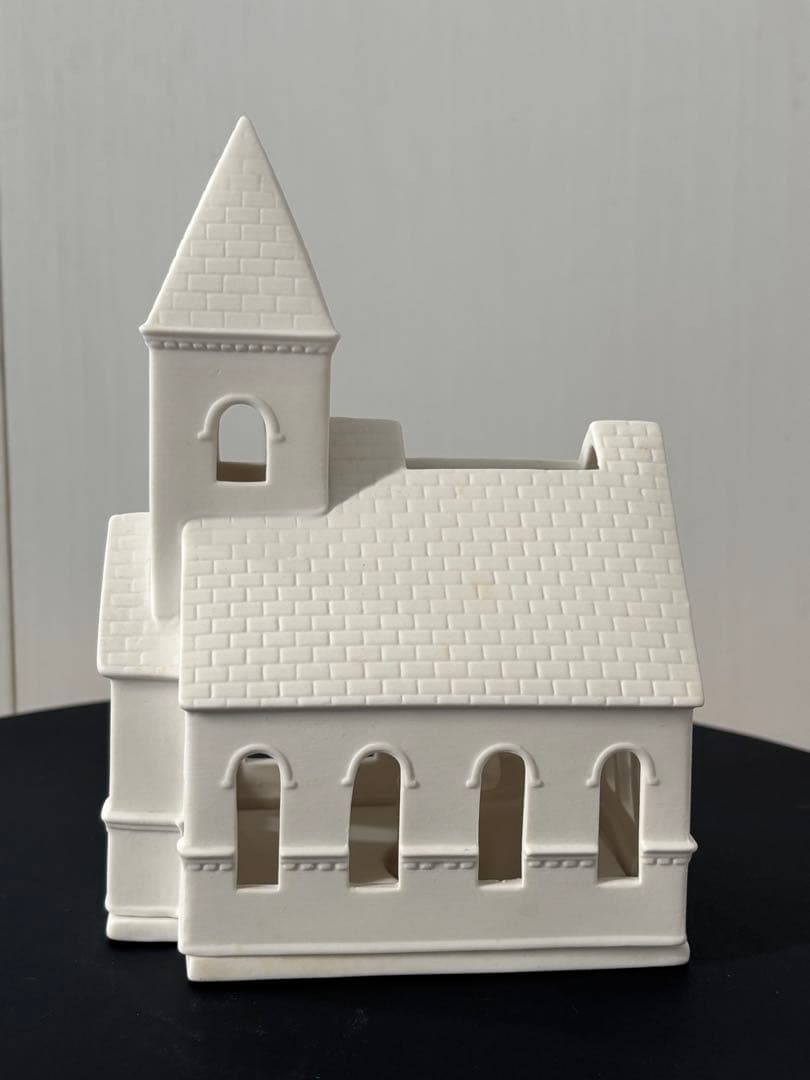 ウェッジウッド　クリスマス　キャンドルホルダー　チャーチ　教会　新品未使用