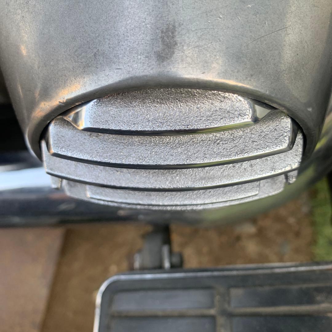 ハーレーアルミ砂型ポイントカバー 7フィンタイプ真鍮ネジ付属☆即納