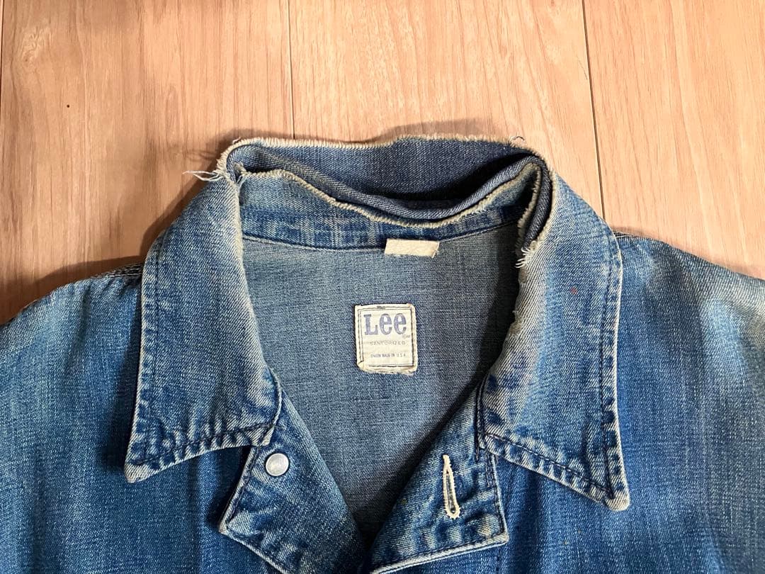 Lee デニムカバーオールヴィンテージ色落ち、ヴィンテージ感満載