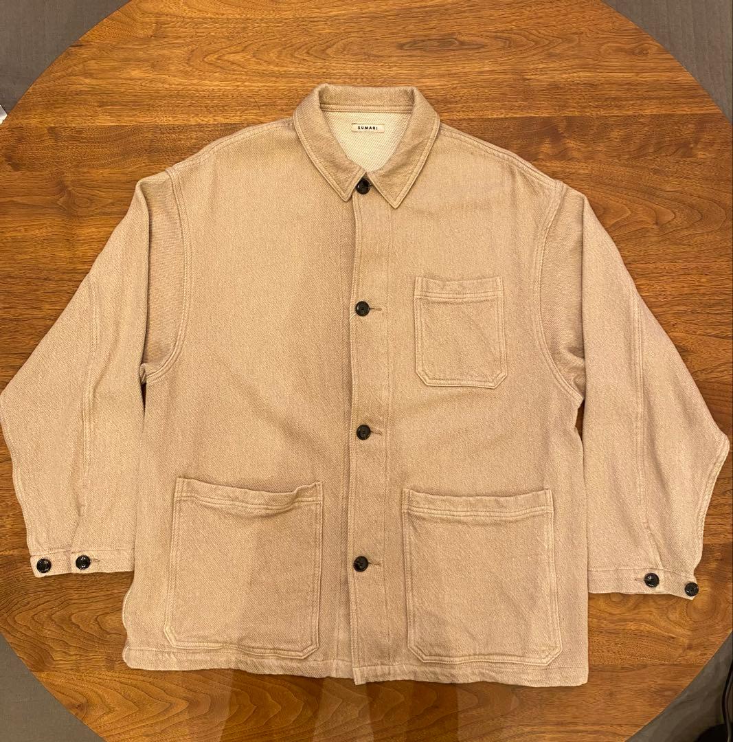 ジャケット・アウター sumari DOBBY DENIM FRENCH COVERALL
