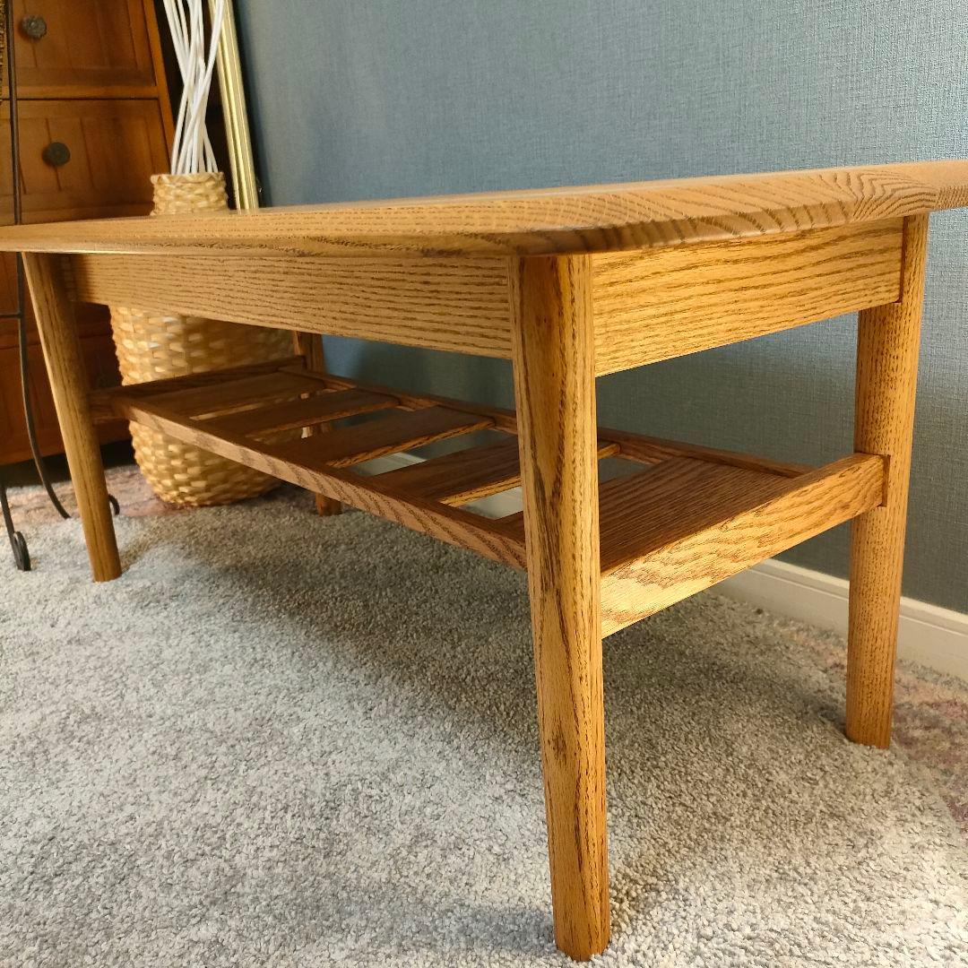 【ひつじ】MOMO NATURAL 収納棚付きローテーブル