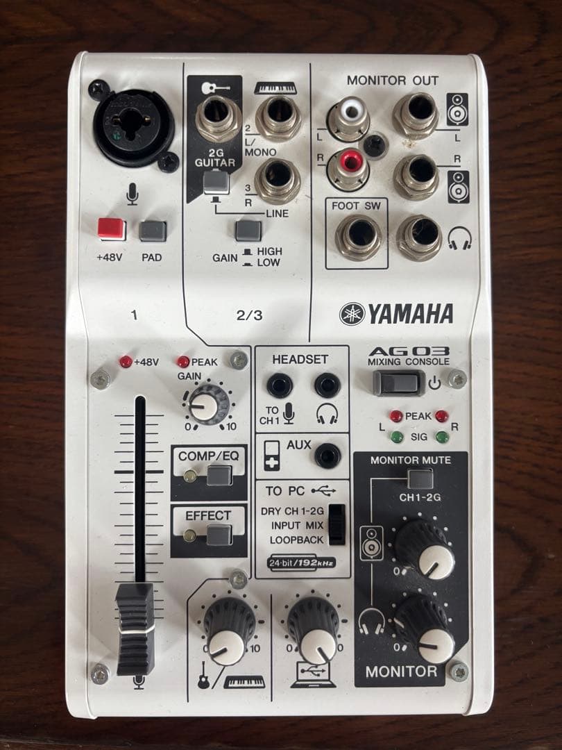 YAMAHA AG03 USBミキシングコンソール　値下げ中！！