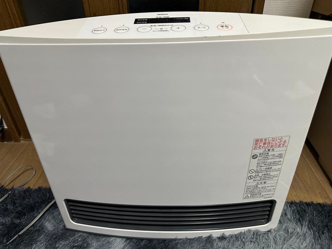 ②ノーリツ　ガスファンヒーター GFH-4003S都市ガス用　ホース付1週間保証