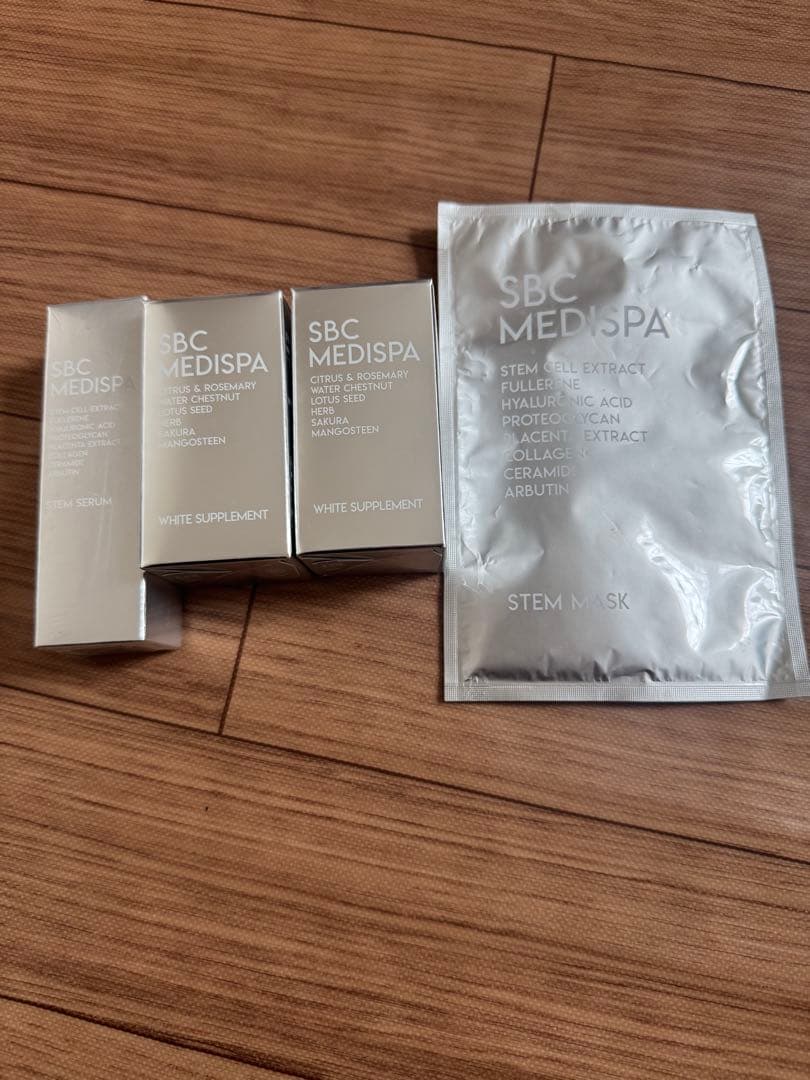 SBC MEDISPA ホワイトサプリメント 美容液 シートパックセット