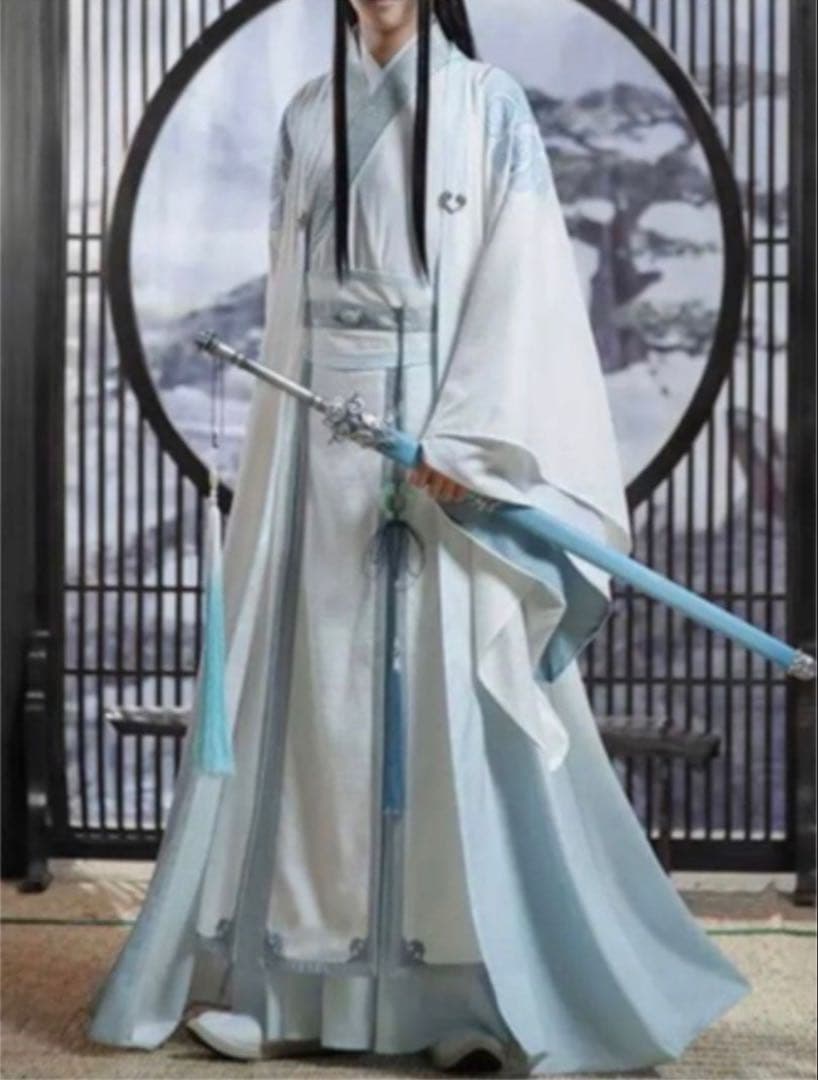 魔道祖師 藍忘機 成年 猫屋小舗 コスプレ衣装+ウィッグ+剣+琴