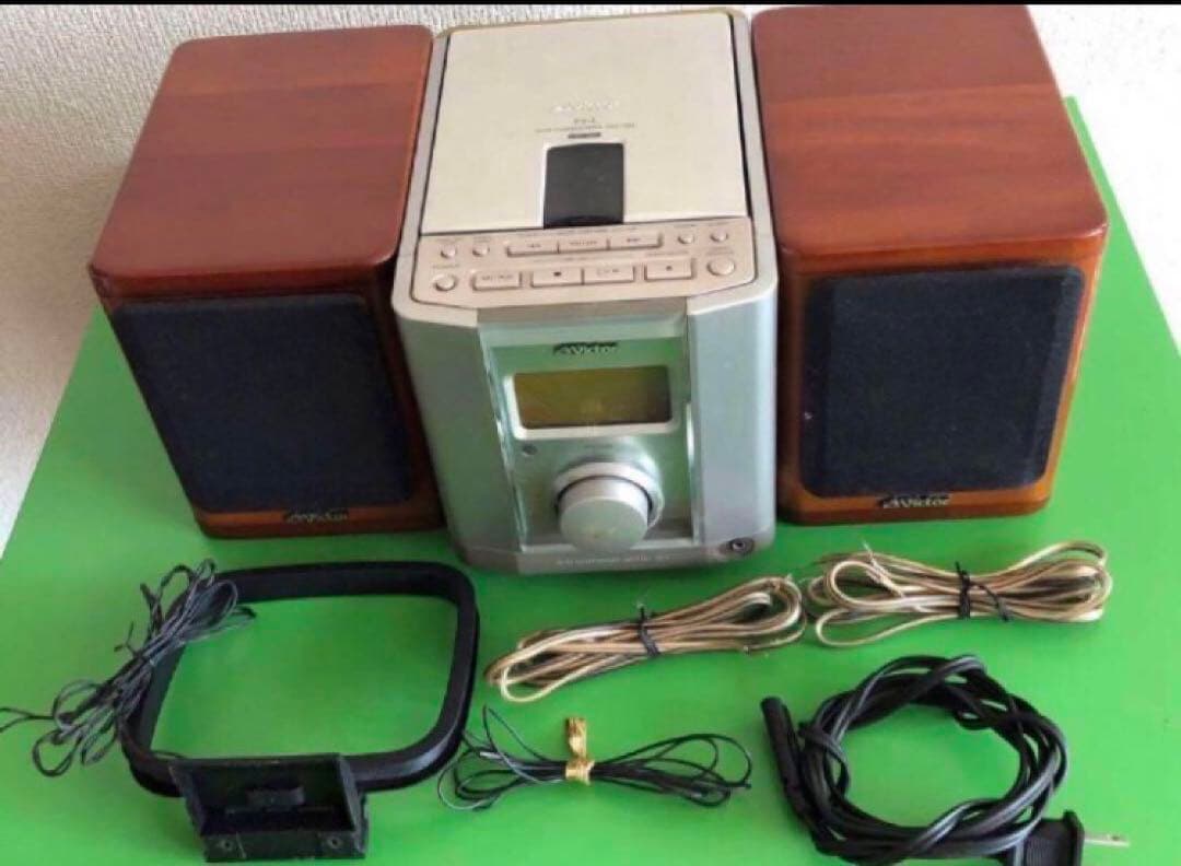 #オーディオ　ビクター　JVC VICTOR システム ウッドコーンスピーカー