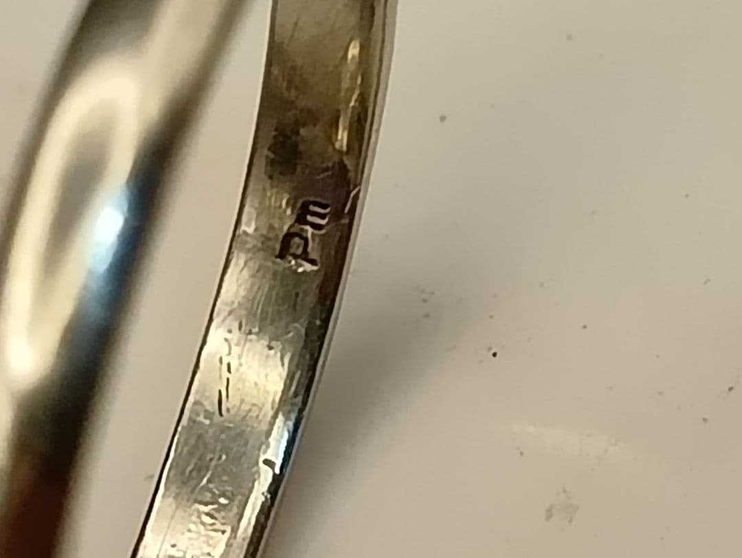 紫色のストーンリング 11g PT プラチナ　Pm刻印　刻印あり　ヴィンテージ