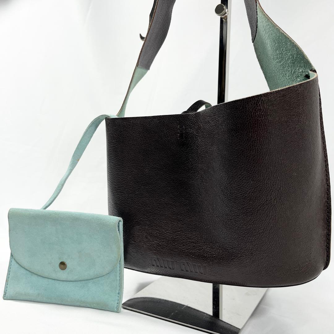 ✨ Miu Miu アーカイブ ワンショルダーバッグ オールレザー リボン