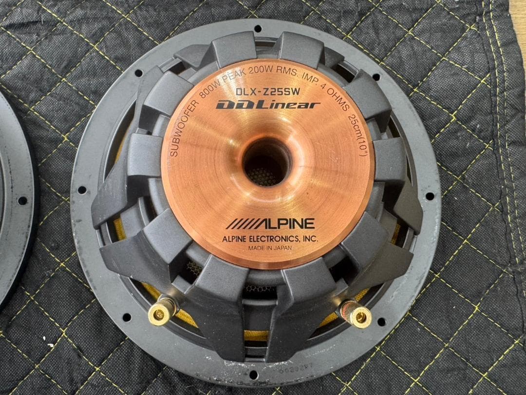 ALPINE DLX-Z25SW ウーハー 2個セット