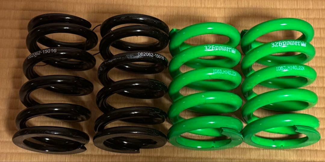 ID62 63 H140-22k 326power チャラバネ H150-16k