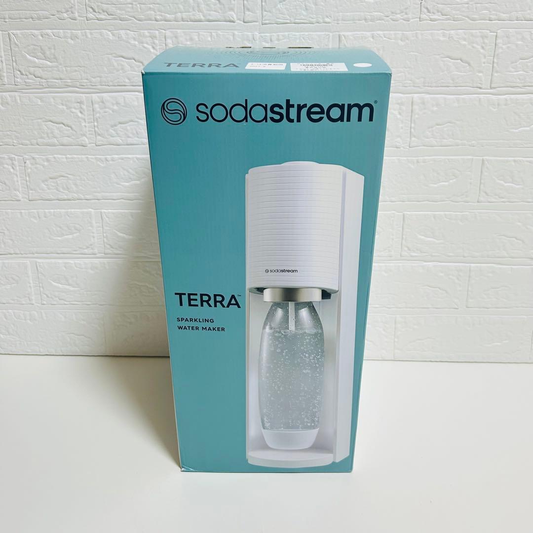【ほぼ未使用】Sodastream TERRA ホワイト 炭酸水メーカー