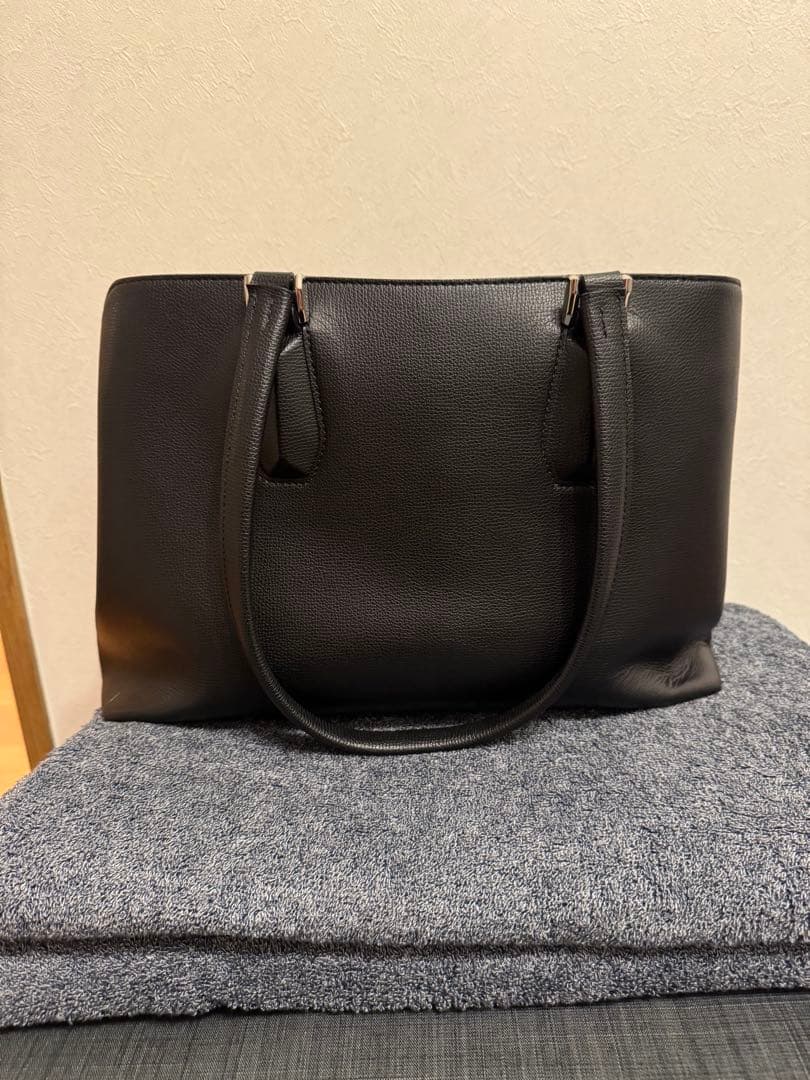 土屋鞄トートバッグ ブラックレザー HINON ヒノン ブラック ビジネスバッグ