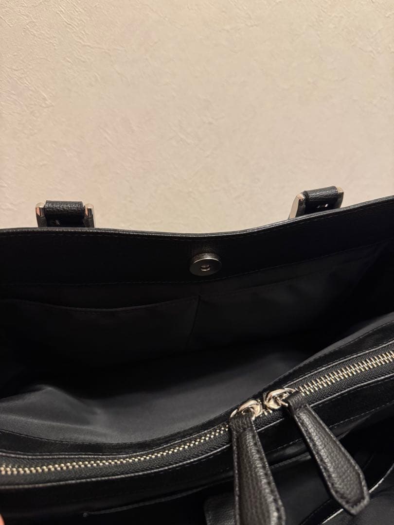 土屋鞄トートバッグ ブラックレザー HINON ヒノン ブラック ビジネスバッグ