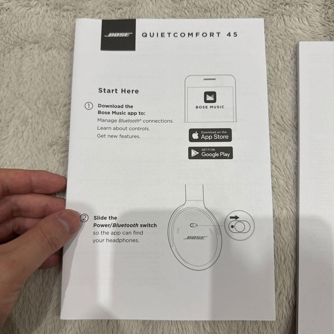 Bose QC-45 ワイヤレスヘッドホン ホワイト