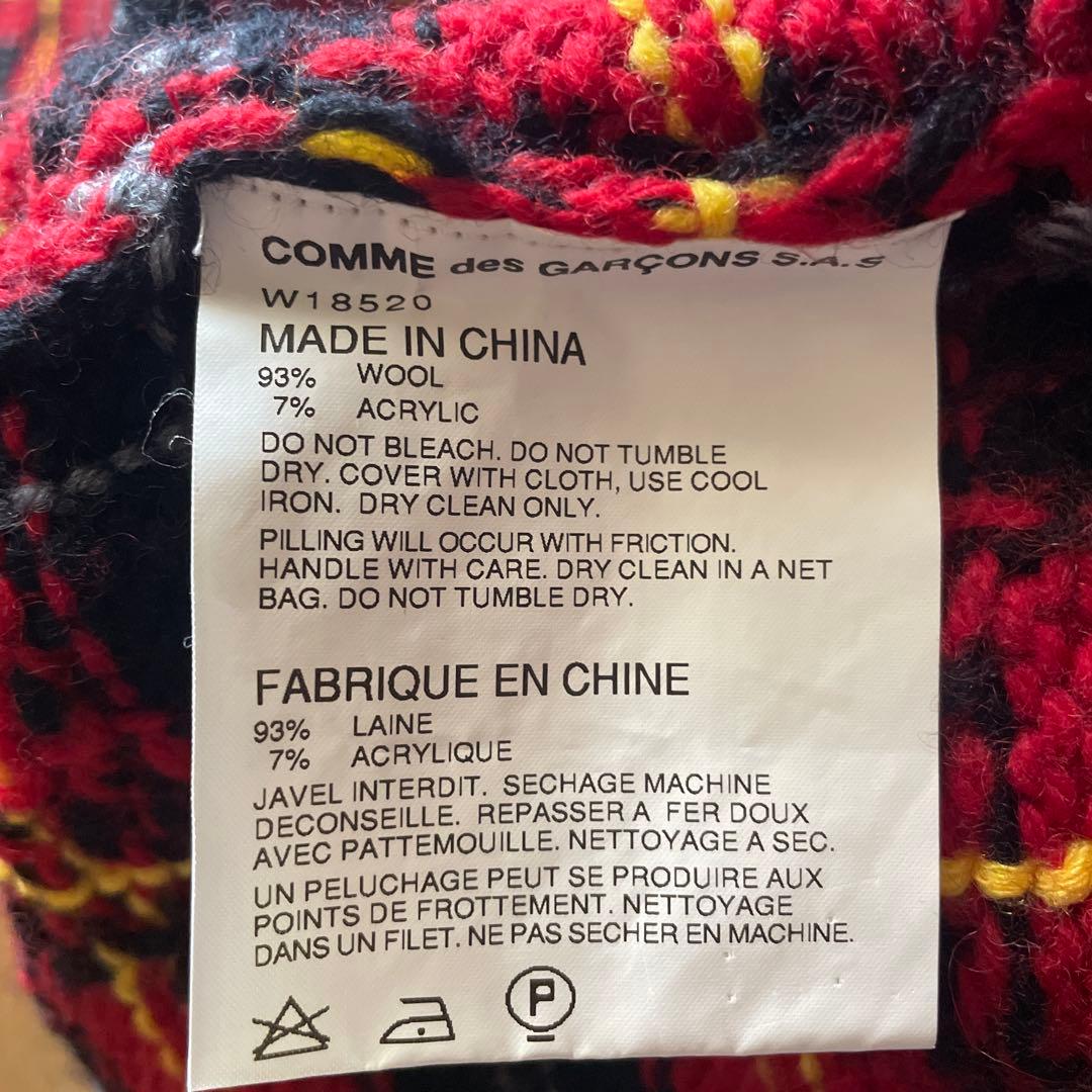 comme des garçons SHIRT Ｖネックデザインニット