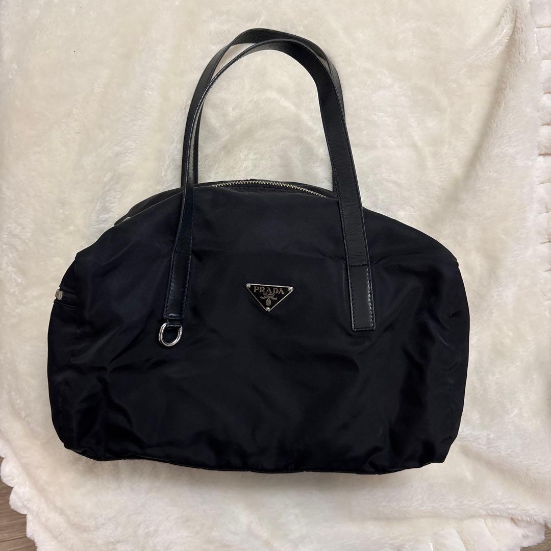 PRADA ブラック ナイロン ハンドバッグ　ミニボストンバッグ　BR2394