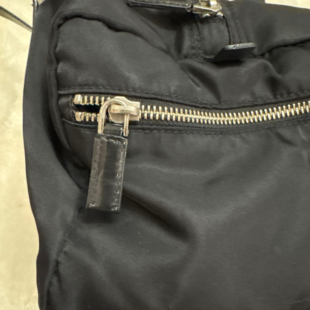 PRADA ブラック ナイロン ハンドバッグ　ミニボストンバッグ　BR2394