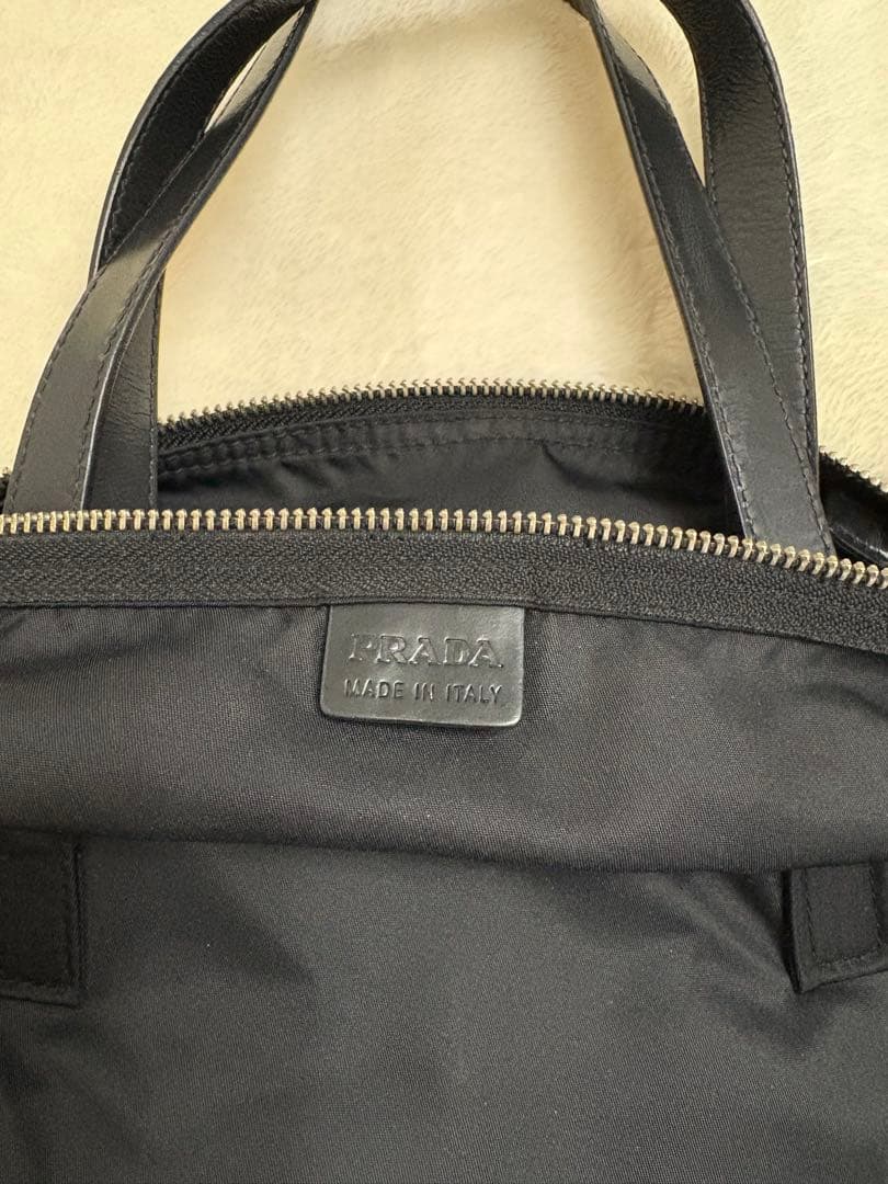 PRADA ブラック ナイロン ハンドバッグ　ミニボストンバッグ　BR2394