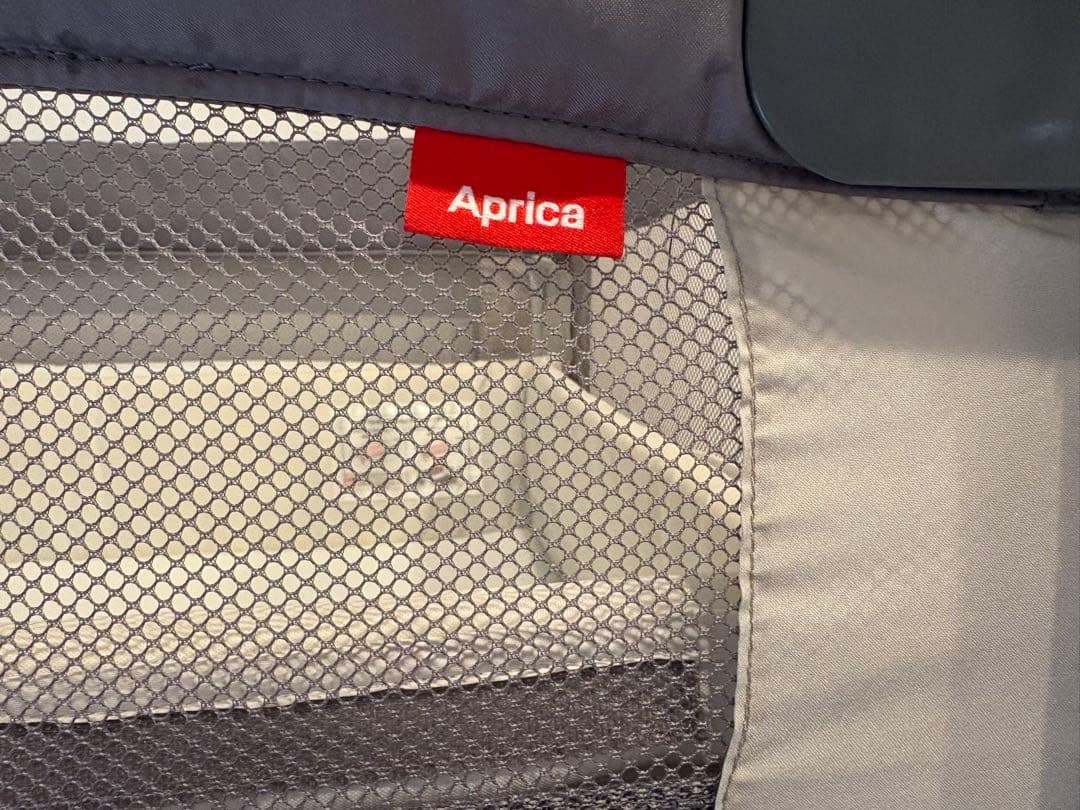 Aprica メッシュベビーベッド グレー
