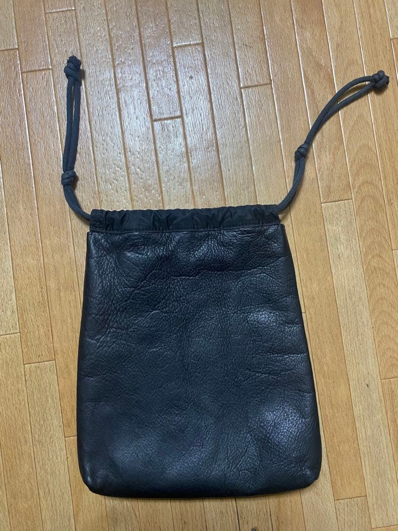 UNITED ARROWS 巾着　バッグ　レザー