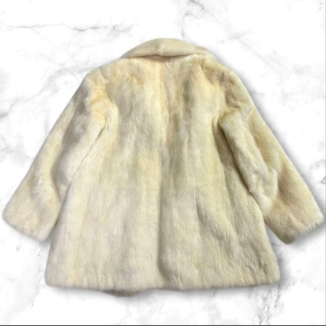 美品✨ ROTINY パールミンク ファーコート ハーフ丈 なめし柔らか M