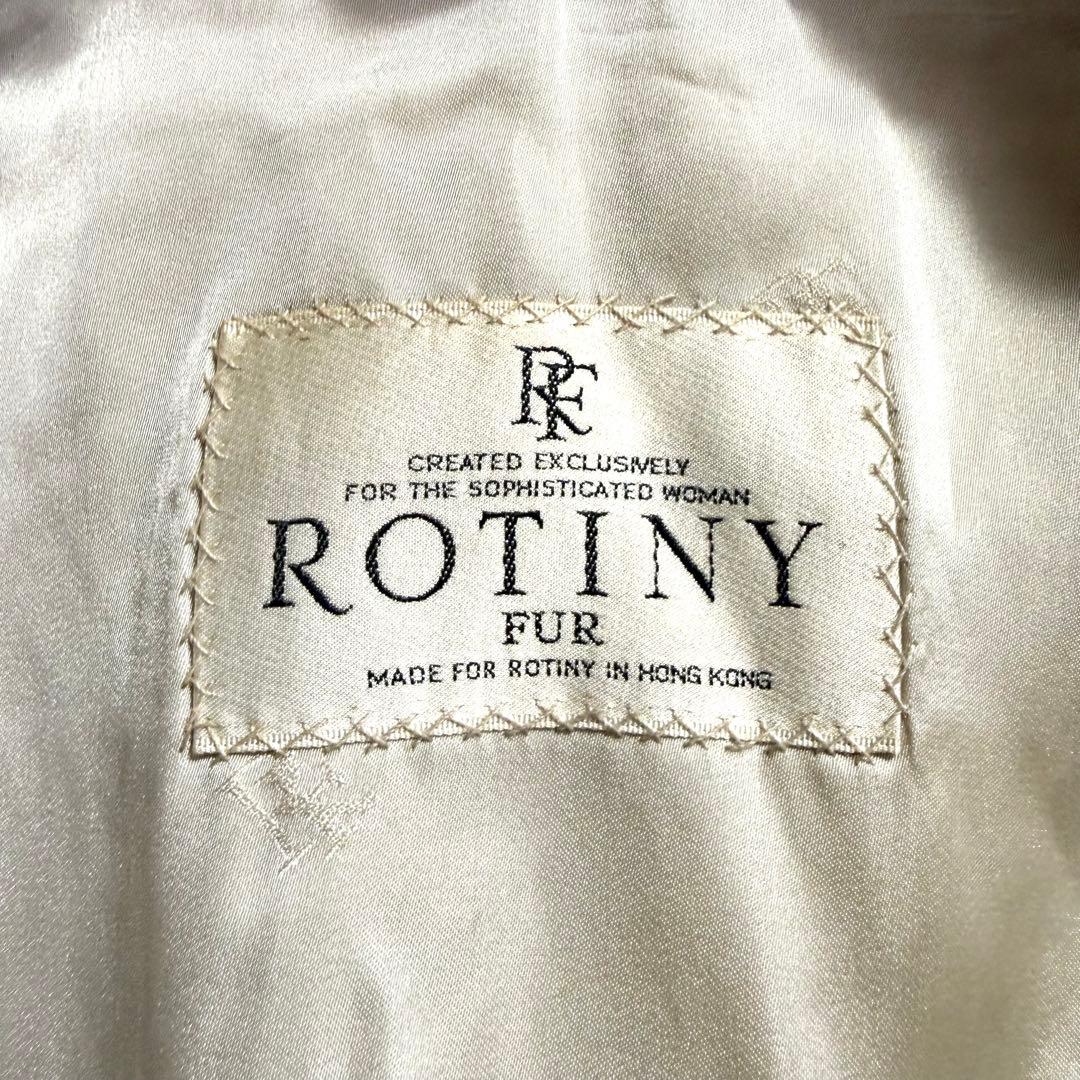 美品✨ ROTINY パールミンク ファーコート ハーフ丈 なめし柔らか M
