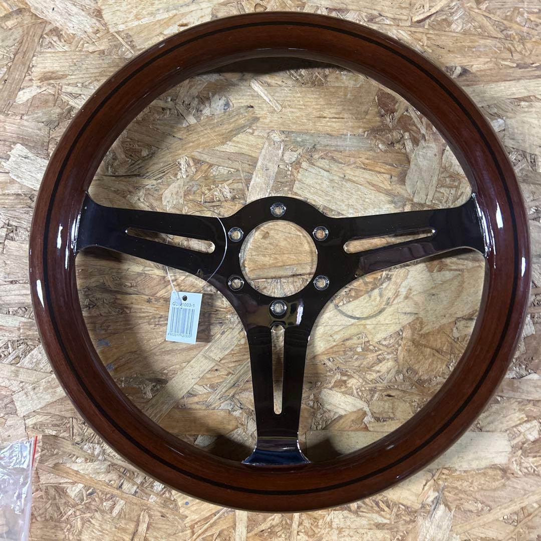 社外ウッドステアリング直径３３センチ