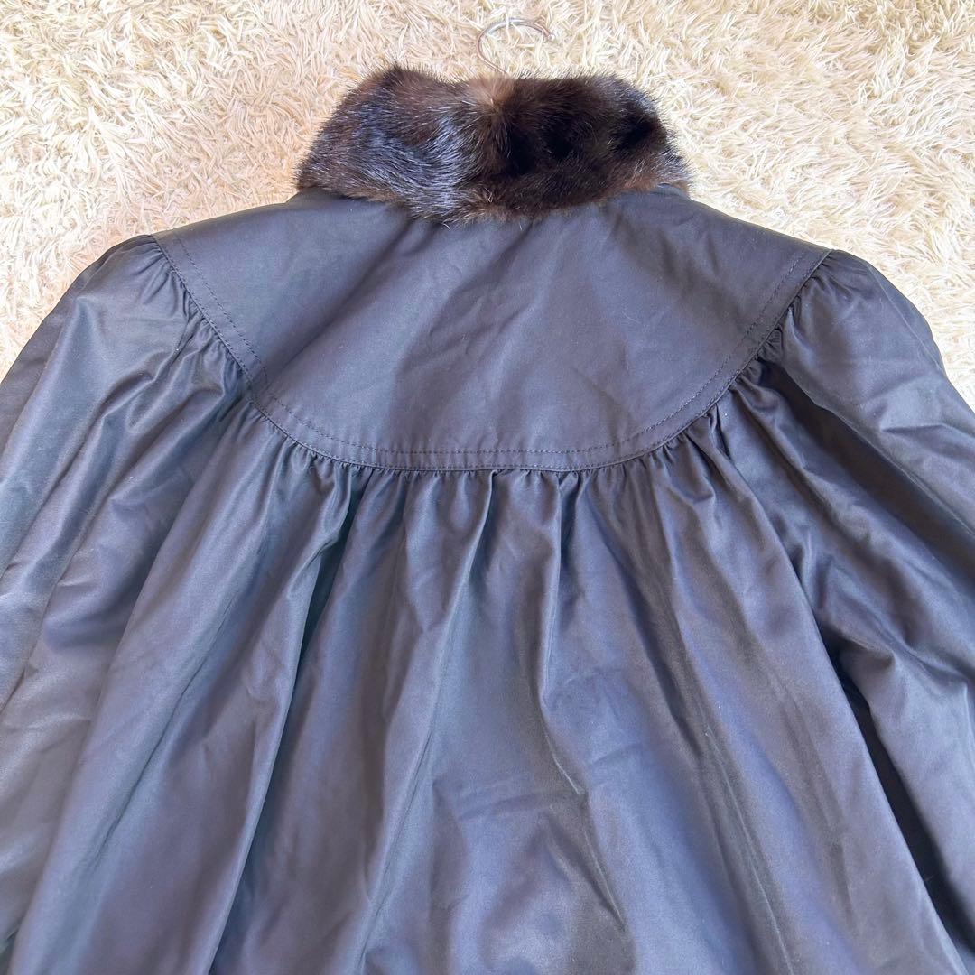 【極美品✨️希少カラー】カネボウシルク 高級 ミンク ラム コート毛皮 XL