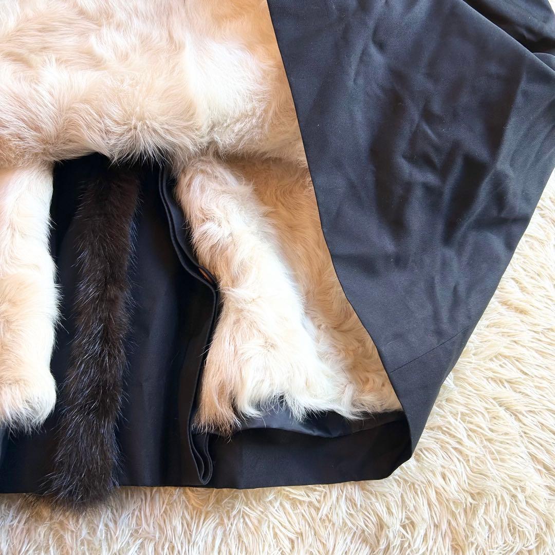 【極美品✨️希少カラー】カネボウシルク 高級 ミンク ラム コート毛皮 XL