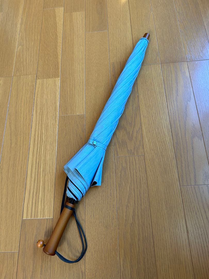 サンバリア100 ２段折 日傘 フロストブルー