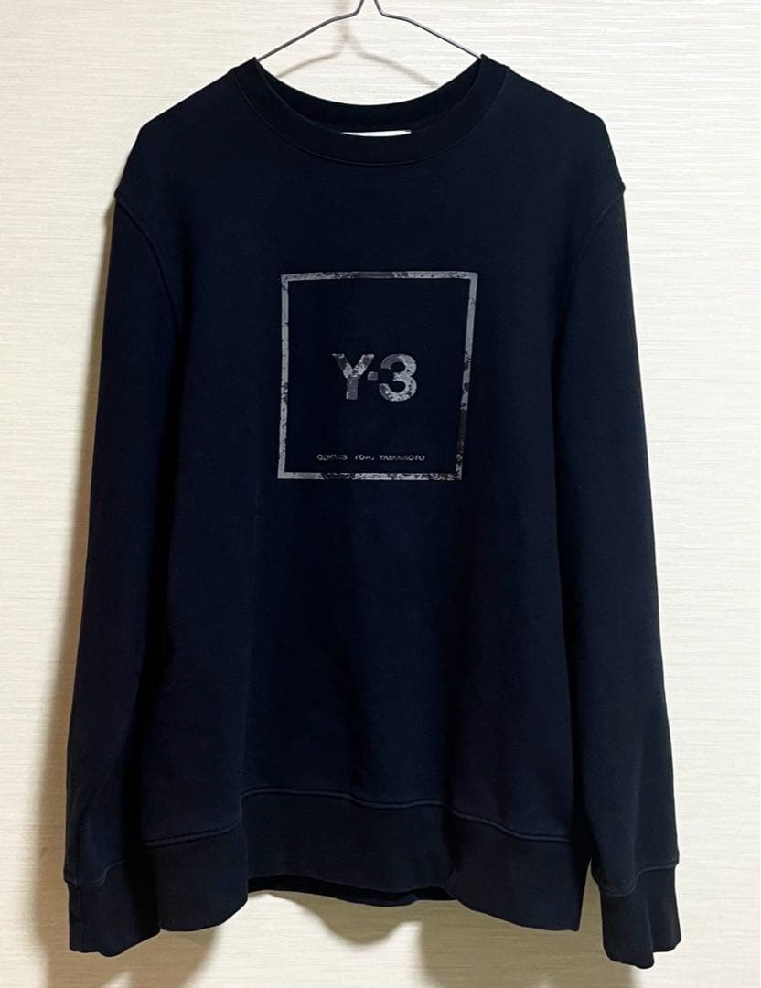 Y3 ワイスリー ボックスロゴ 美品 スウェット S トレーナー レア
