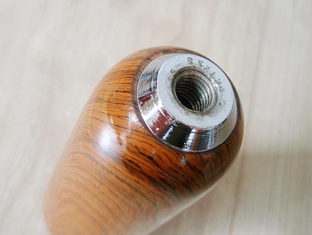 【当時物】 NARDI TORINO木製シフトノブ 取付径8mm ピッチ1.25