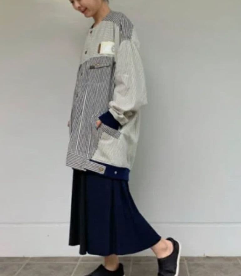 メルシーボークー✕Leeコラボ デニムブルゾン（ヒッコリー、ZUCCa、リー）