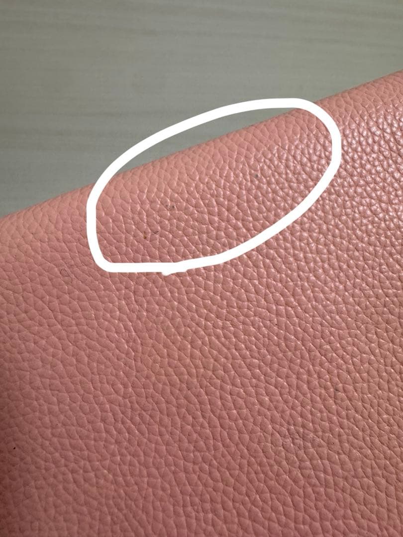 皇居財布　ピンク レザー 長財布