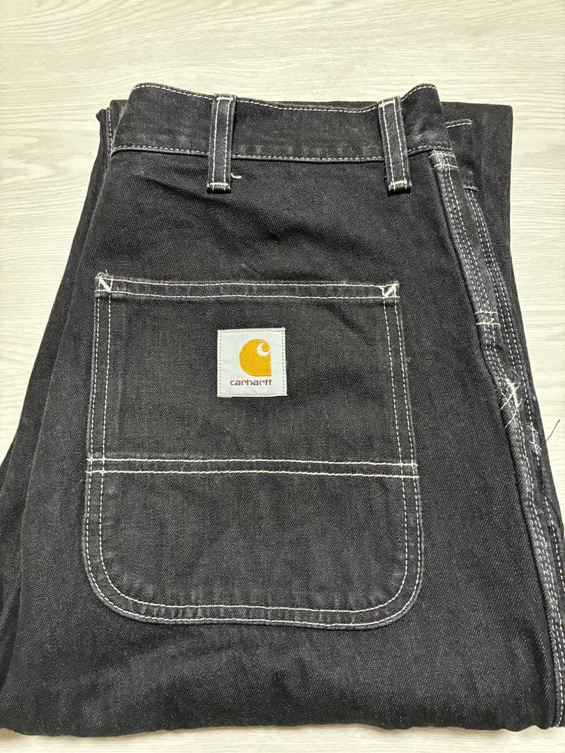 Carhartt ブラック ワークパンツ　34×32