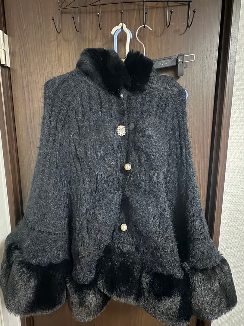 LIZLISA ポンチョ 黒