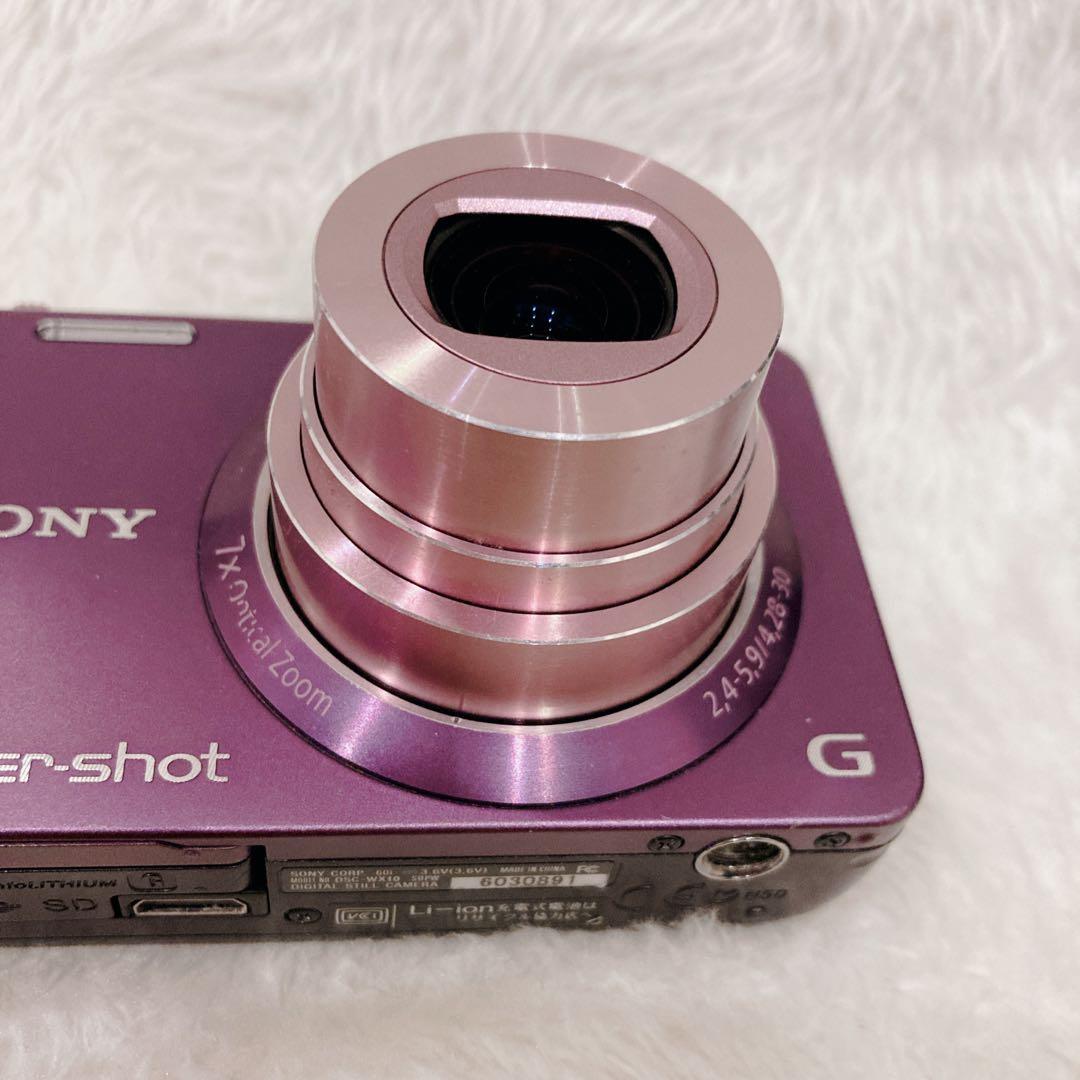 【希少】SONY サイバーショット DSC-WX10 パープル 紫 ジャンク