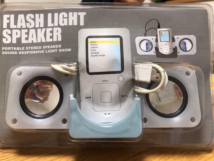 フラッシュライト スピーカー 野外　バーベキュー iPod 新品 未開封