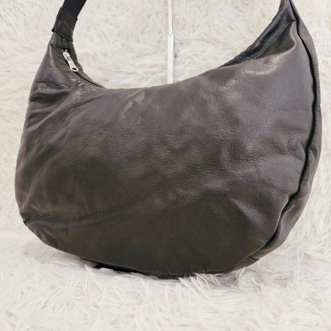 russet ラシット ソフトレザー ラウンド ビッグショルダ ーバッグ 肩掛け