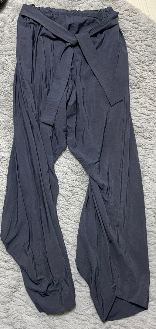 ヴィヴィアンウエストウッド　ブルーグレー サルエルパンツ リボン付き