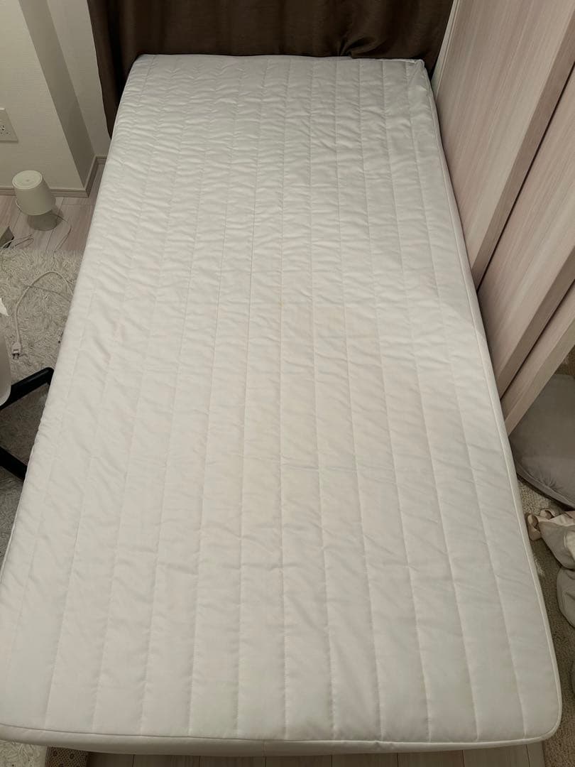 シングル脚付マットレス　ポケットコイル　（洗えるカバー　組み立て仕様）　無印良品