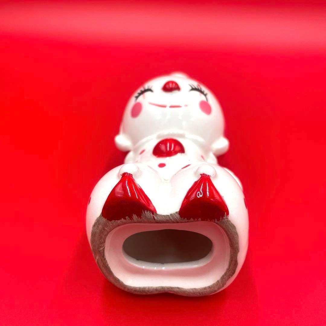 希少　箱付き　内藤ルネ　ピエロ　陶器製　置物　貯金箱　昭和　レトロ