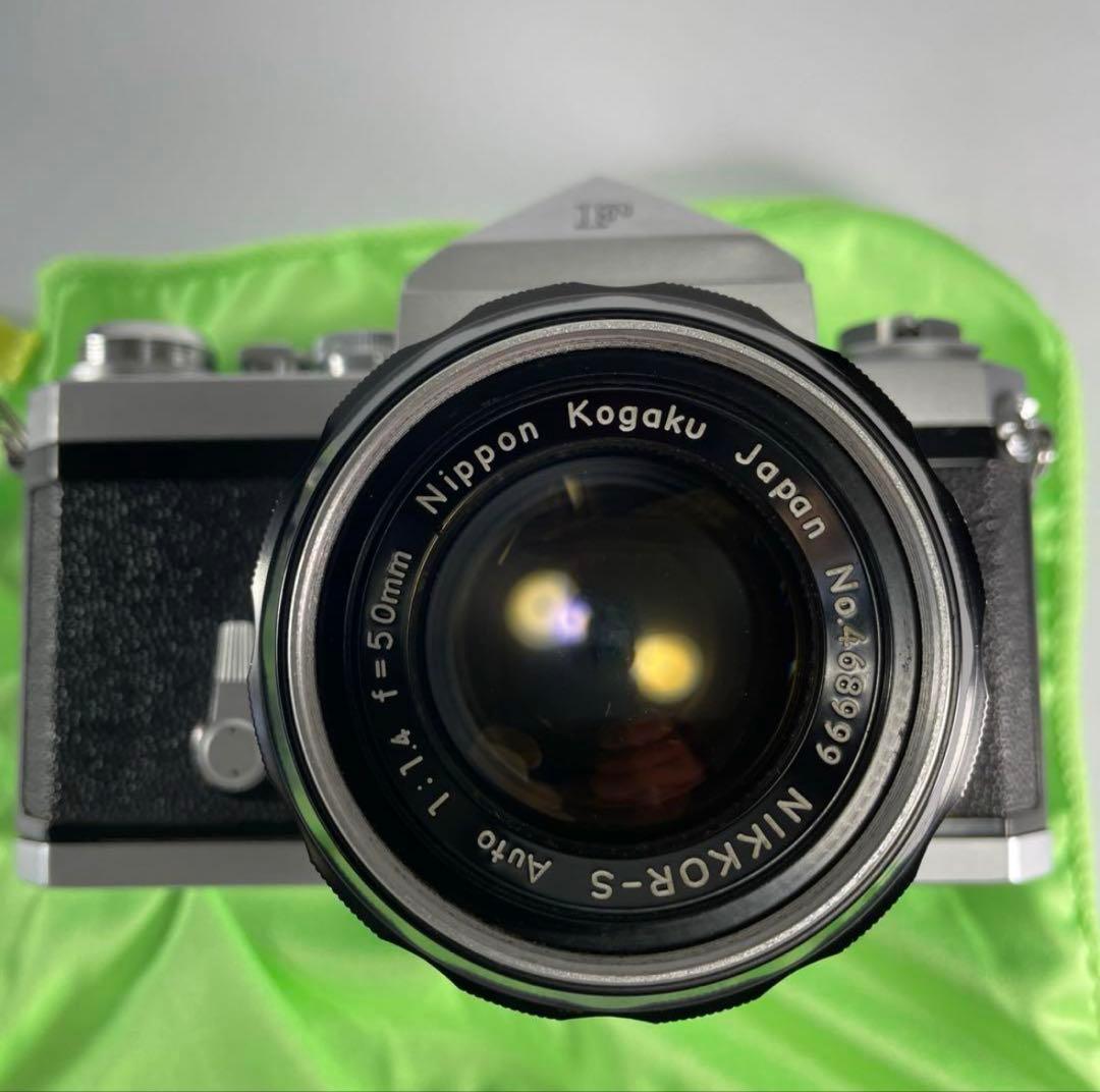 SALE[中古美品]ニコンＦ　アイレベルニッコ-ルSオ-ト1：1.4 50mm付