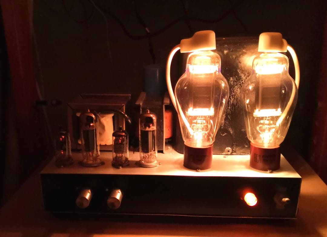 自作 真空管パワーアンプ 811送信管　動作品