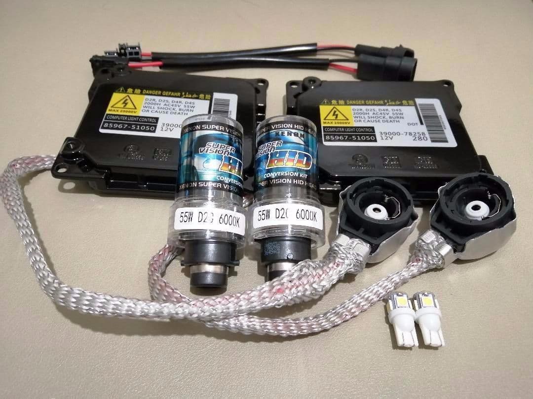 HIDキット D4 55W化 純正バラスト ヘッドライト6000K 車検 LED