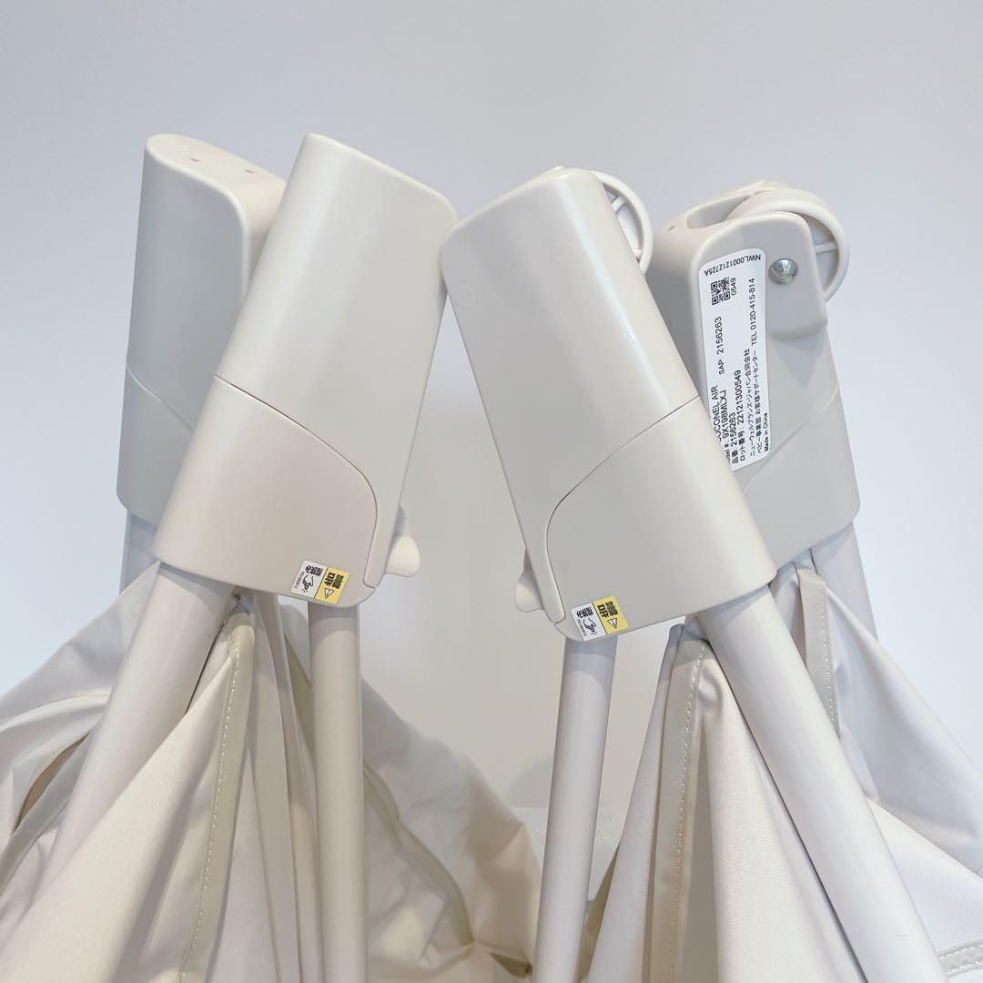 Aprica 極美品✨ココネルエアー-ab ベビーベッド ホワイトグレー
