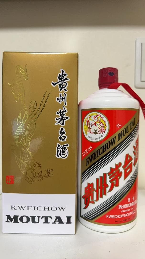 新品未開封 貴州茅台酒 大容量1000ml 53%マオタイ酒 天女ラベル 正規品