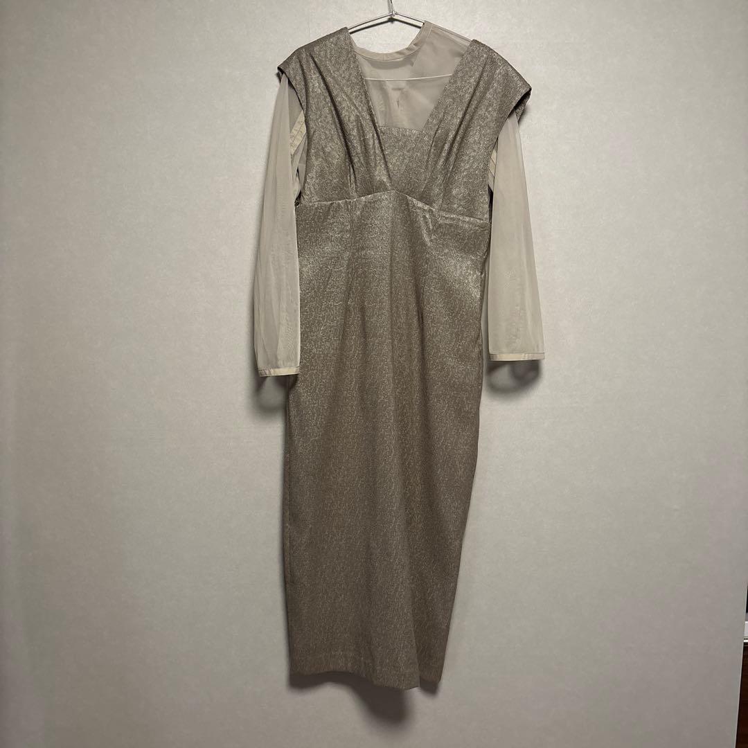 KANA ジャガードワンピース　パーティドレス　Mサイズ