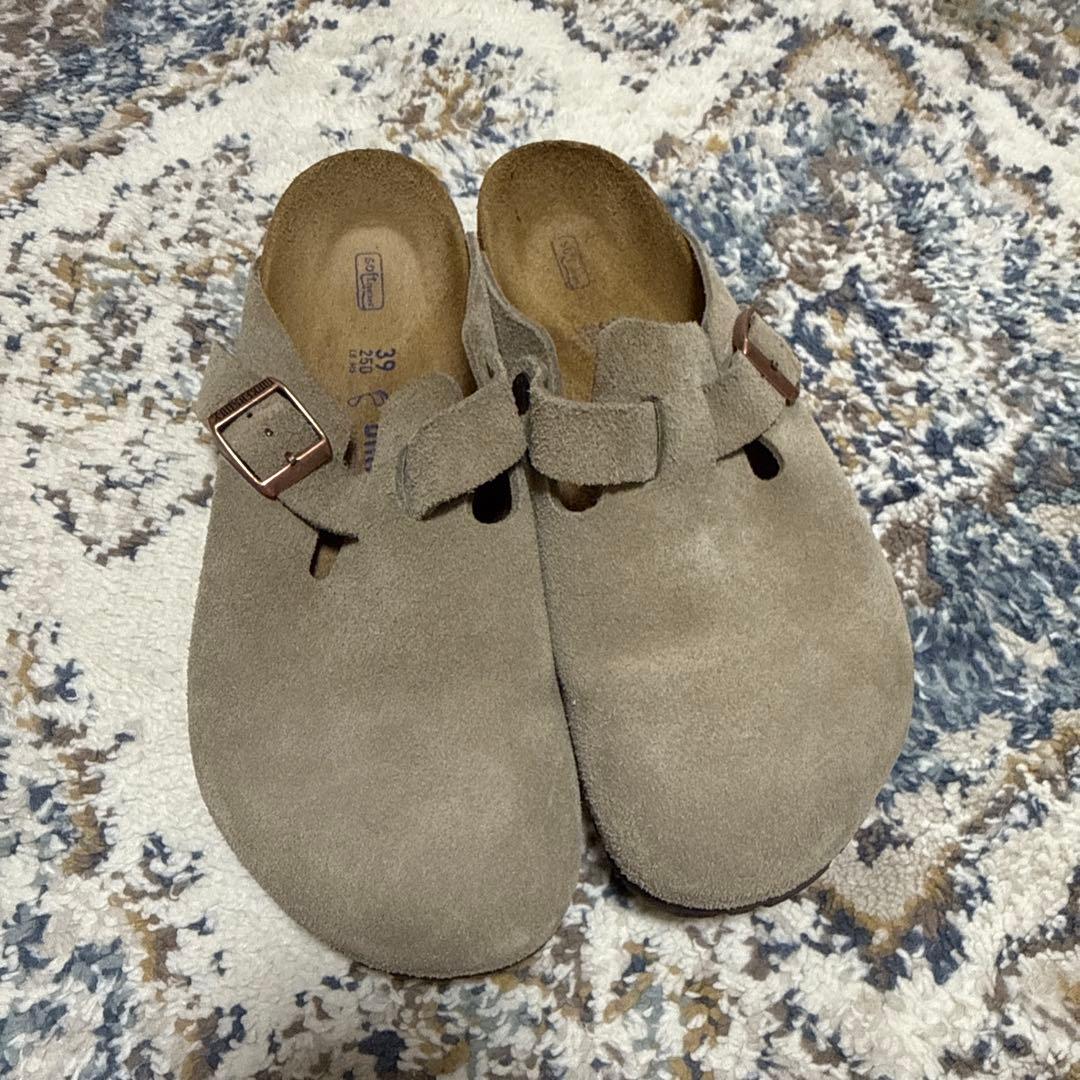 BIRKENSTOCK ボストン　スエードレザートープ　39