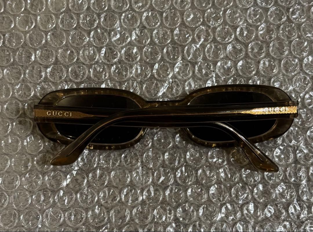 90s gucci サングラス 上杉柊平 氏 着用 モデル　クリアブラウン